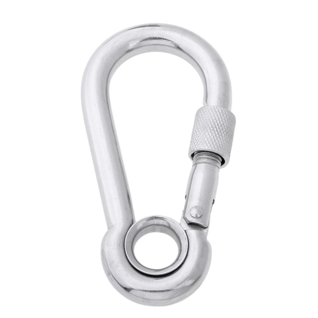 Stainless Steel 316 Spring Hook with Screw Nut and Eyelet