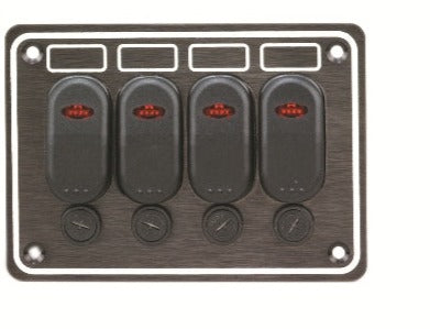 Aluminium Switch Panel with ABS Plastic Toggles