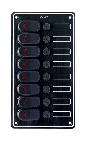 Aluminium Switch Panel with ABS Plastic Toggles