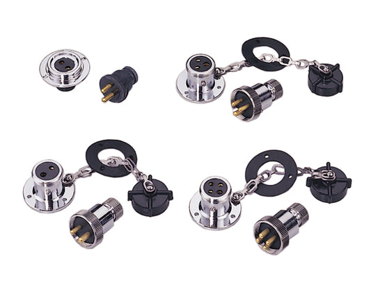 Chrome Plated Brass Deck Connector with Plastic Cap