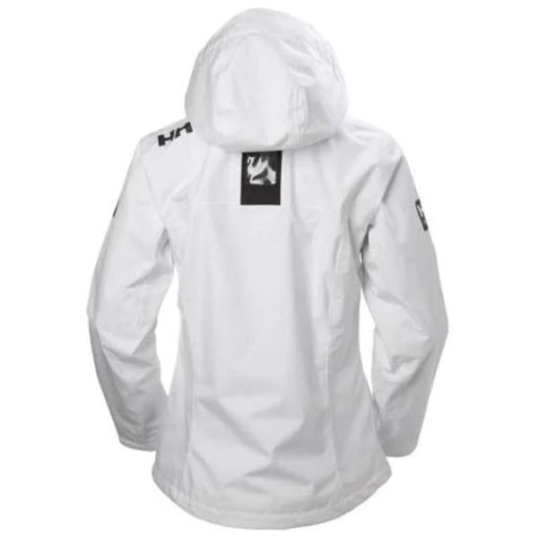 Helly Hansen Women's Crew Hooded Midlayer Sailing Jacket - White