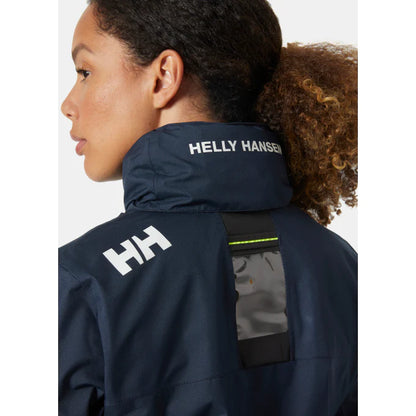 Helly Hansen Women's Crew Hooded Midlayer Sailing Jacket - Navy