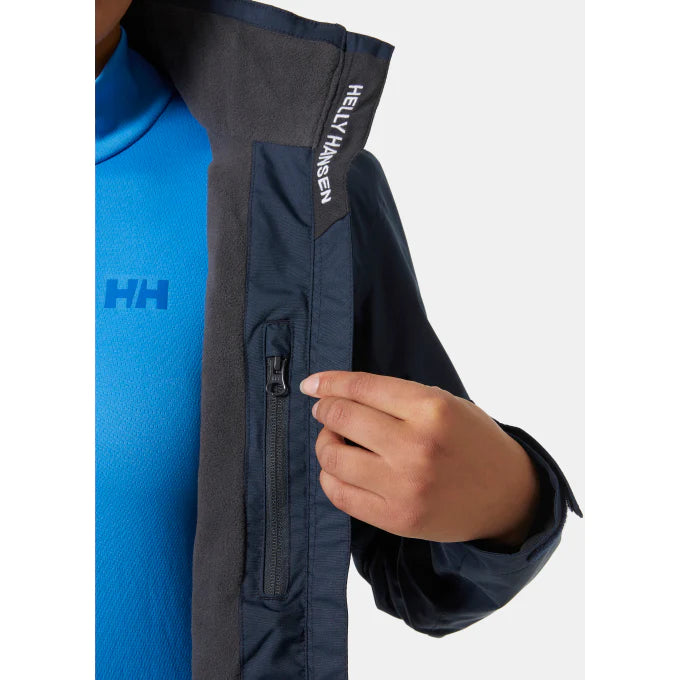 Helly Hansen Women's Crew Hooded Midlayer Sailing Jacket - Navy