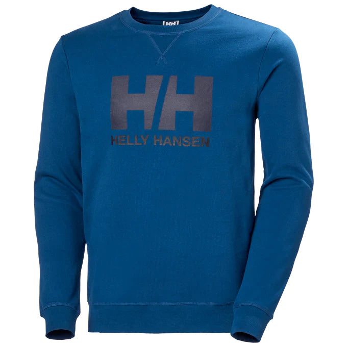 Helly Hansen Men's Logo Crew Sweatshirt - Deep Fjord