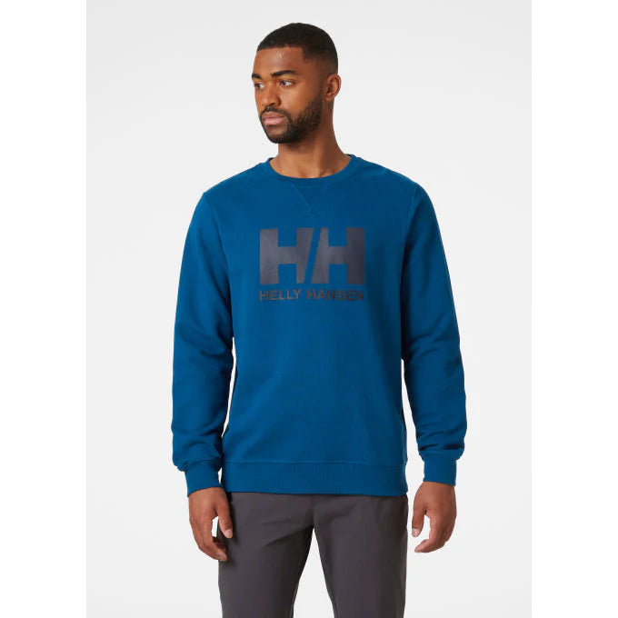 Helly Hansen Men's Logo Crew Sweatshirt - Deep Fjord