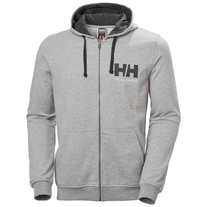 Helly Hansen Men's Logo Full Zip Hoodie - Grey Melange