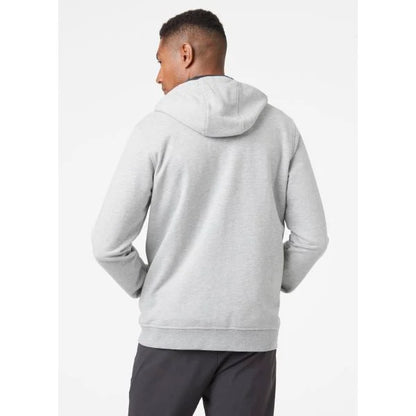 Helly Hansen Men's Logo Full Zip Hoodie - Grey Melange