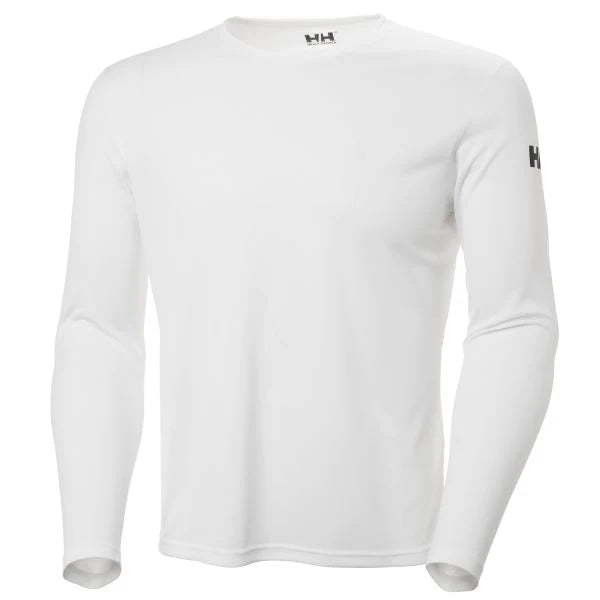 Helly Hansen Men's Technical Quick-Dry Long Sleeve Crew Shirt - White