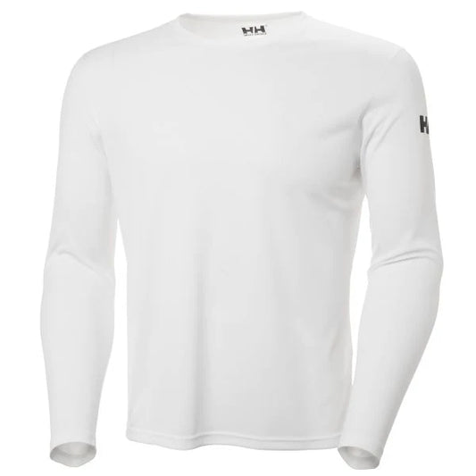 Helly Hansen Men's Technical Quick-Dry Long Sleeve Crew Shirt - White