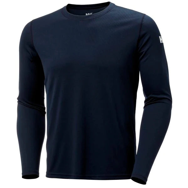 Helly Hansen Men's Technical Quick-Dry Long Sleeve Crew Shirt - Navy