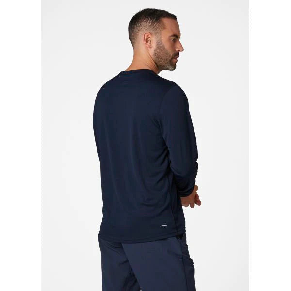 Helly Hansen Men's Technical Quick-Dry Long Sleeve Crew Shirt - Navy