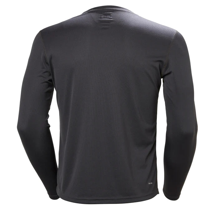 Helly Hansen Men's Technical Quick-Dry Long Sleeve Crew Shirt - Ebony