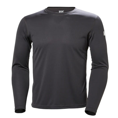 Helly Hansen Men's Technical Quick-Dry Long Sleeve Crew Shirt - Ebony