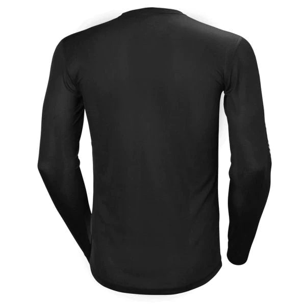 Helly Hansen Men's Lifa® Lightweight Stripe Long Sleeve Crew Base Layer - Black