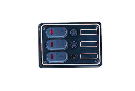 Aluminium Switch Panel with ABS Plastic Toggles