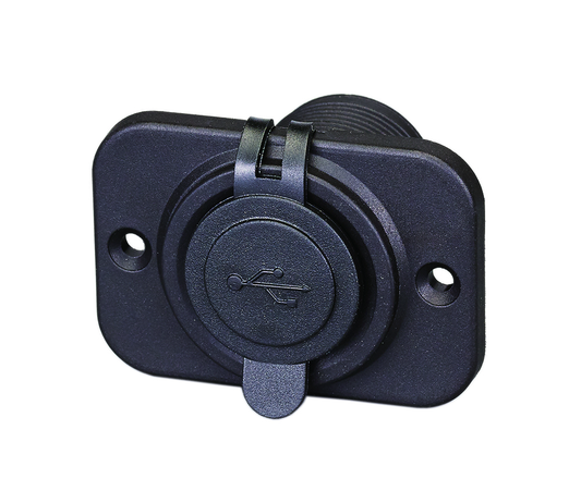 2 Port USB Socket with Rectangular Plate