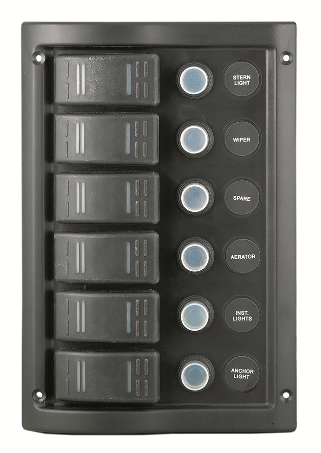 UV Stabilized Plastic Switch Panel with UV Stabilized Plastic Toggles