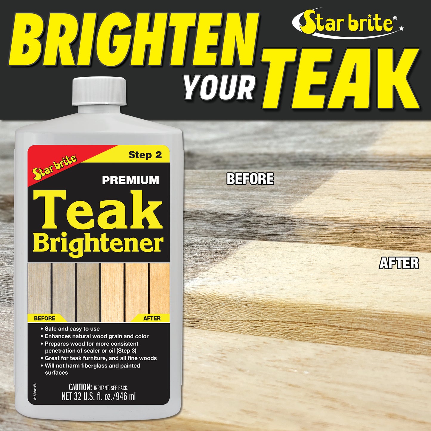 Starbrite Premium Teak Brightener