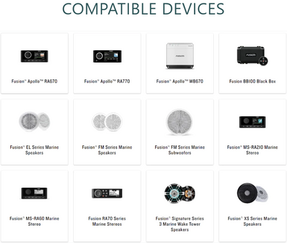 Fusion AM Series Marine Amplifier - 4 Channel