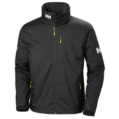 Helly Hansen Men's Crew Hooded Midlayer Sailing Jacket - Black