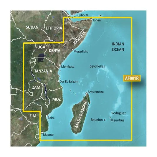 Garmin BlueChart g3 - SD Card - Africa, Eastern Coastal and Inland Charts