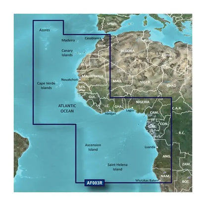 Garmin BlueChart g3 - SD Card - Africa, Western Coastal Charts