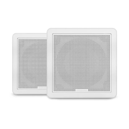 Fusion FM Series Marine Square Flush-Mount Speakers - 7.7" White