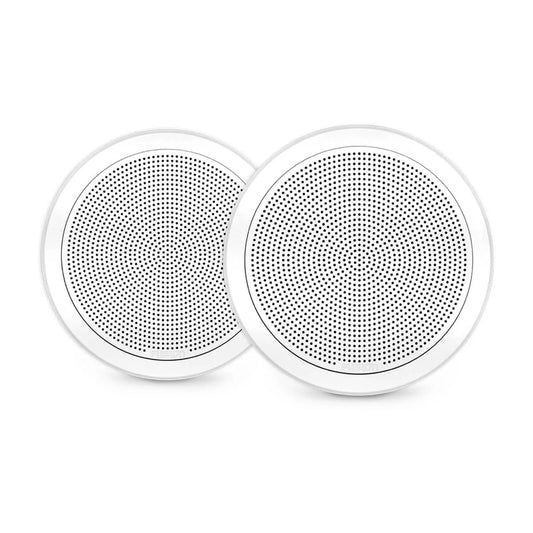 Fusion FM Series Marine Round Flush-Mount Speakers - 7.7" White