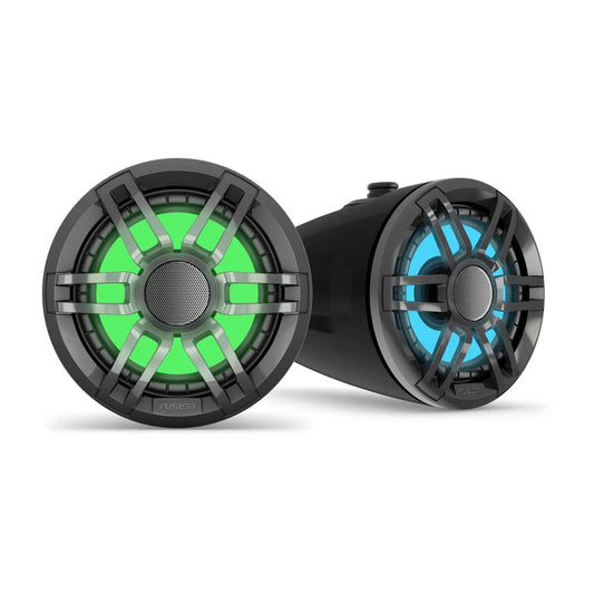 Fusion XS Series Marine Wake Tower Speakers - 6.5" Black