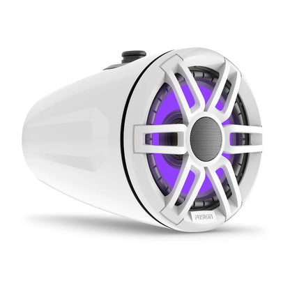 Fusion XS Series Marine Wake Tower Speakers - 6.5" White